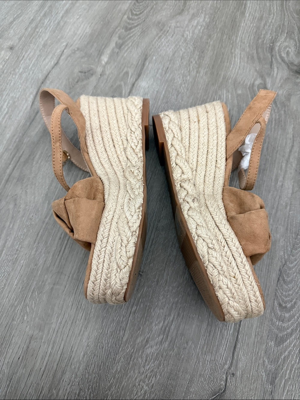 Platform Espadrille Wedge Sandals Amazon The Drop, Size 8 BRAND NEW, Tan - Picture 11 of 14
